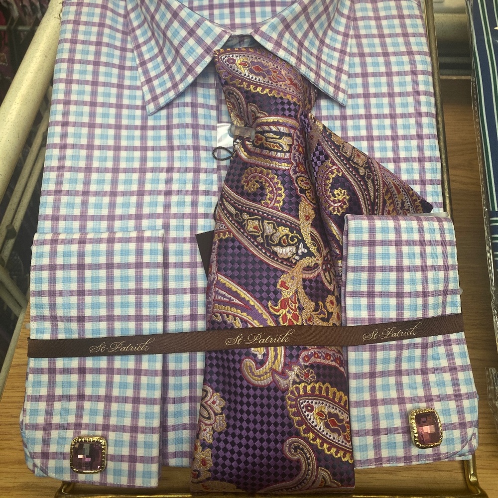 Long Sleeve Dress Shirt Button Up Combo